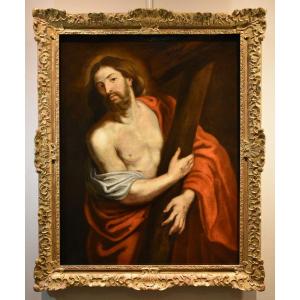 Anthoon Van Dyck (antwerp 1599 - London 1641) Workshop - Christ Carrying The Cross