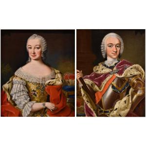 Martin Van Meytens (1695 - 1770), Maria Theresa Of Habsburg And Francis I Of Lorraine