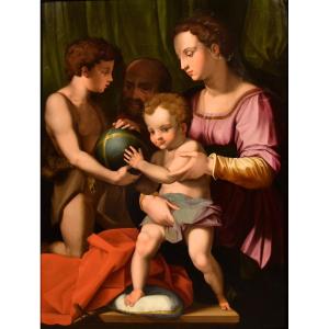 The Holy Family With San Giovannino, Agnolo Bronzino (florence 1503 -1572)