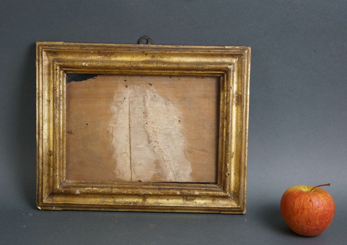 Early 18th Italian Salvator Rosa Gilt Wood Frame-photo-3