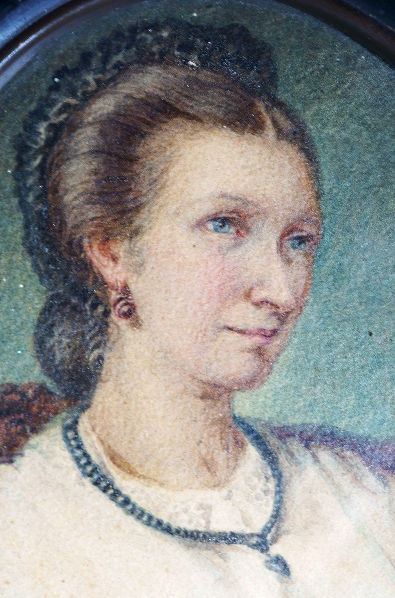 Ludmilla Assing (amburg 1821 - Florence 1873), Self-portrait, Tempera On Parchment-photo-4