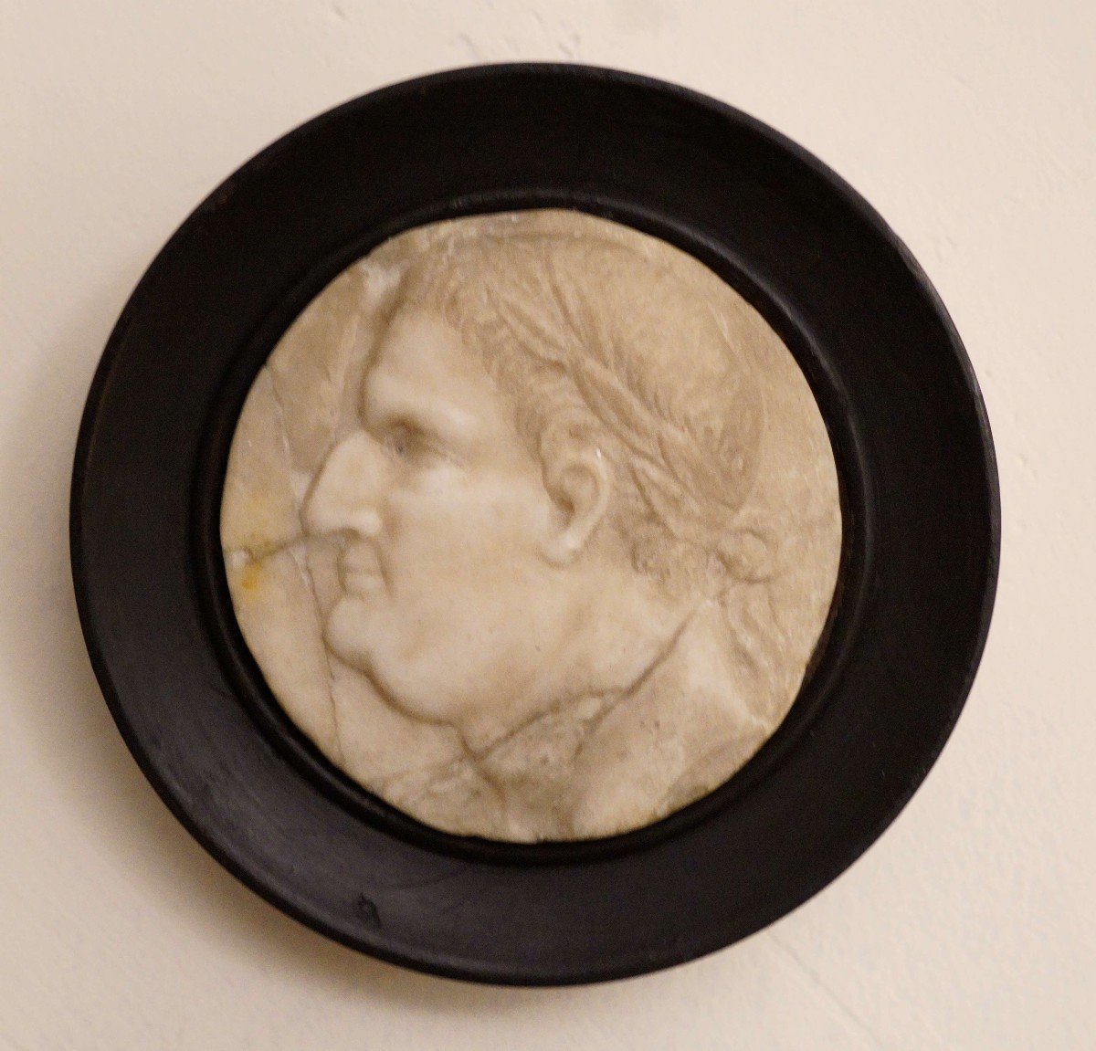 Marble Medallion Profile Of Emperor Galba Grand Tour 18th Century