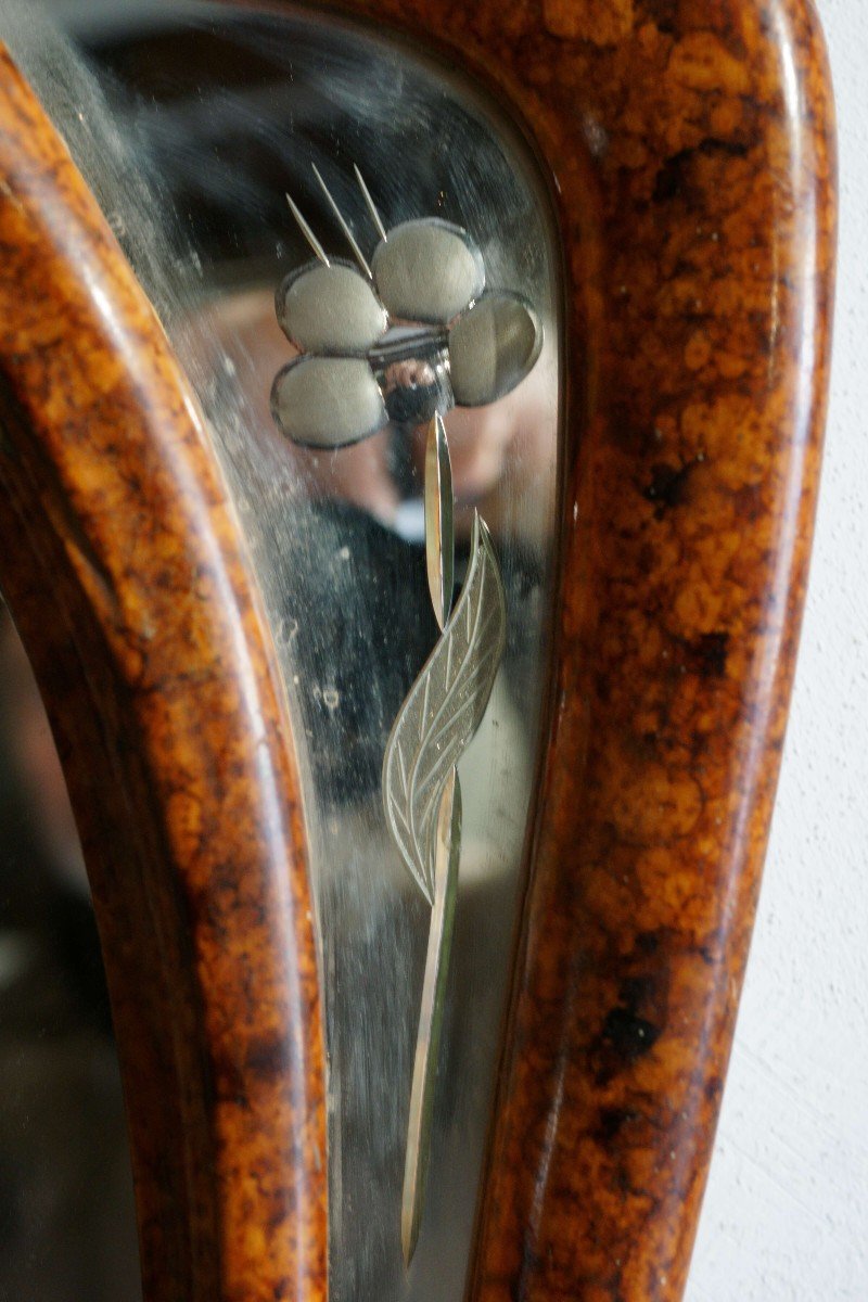 Art Nouveau Style Mirror Made In The 1940s-photo-4