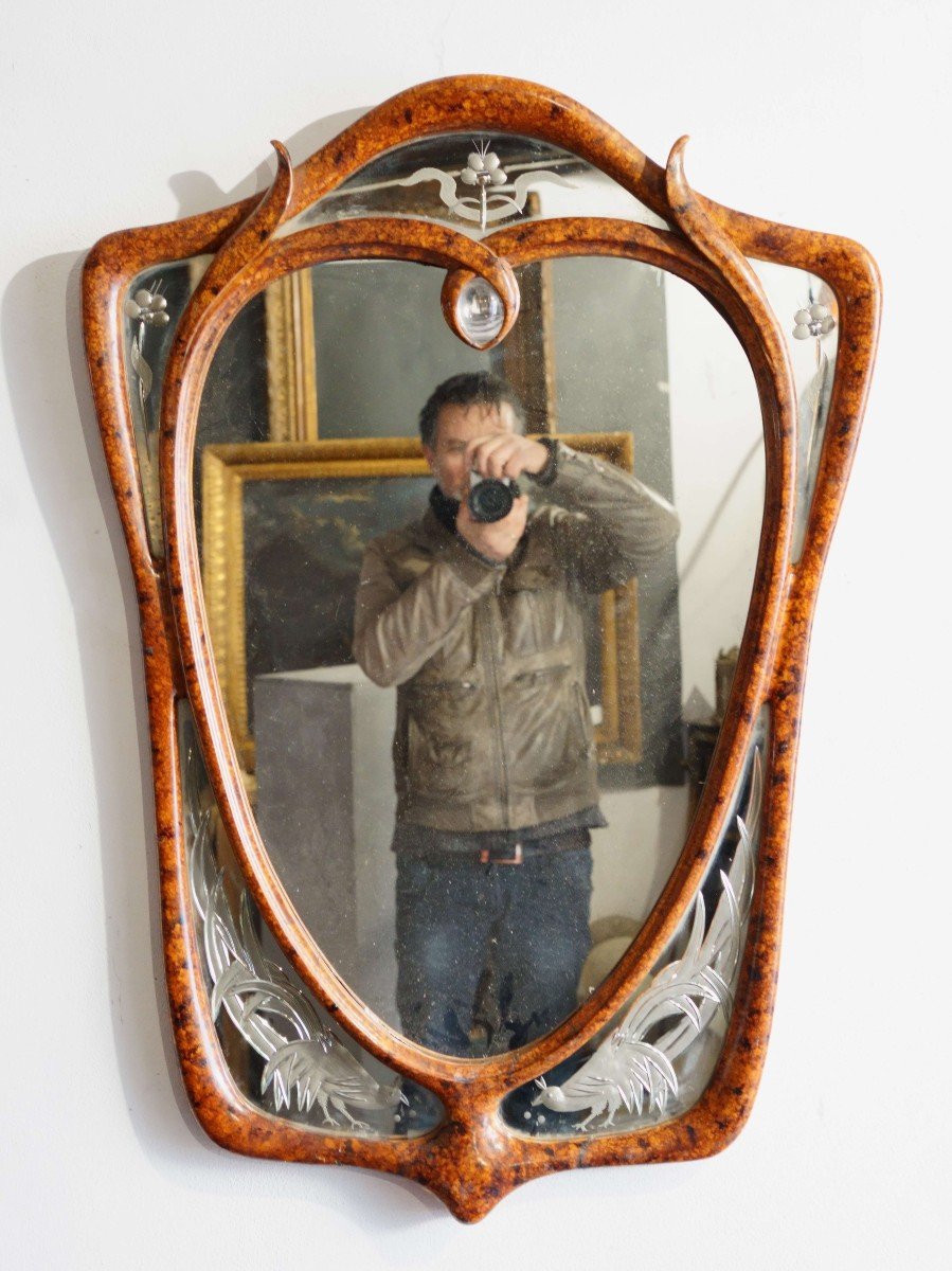 Art Nouveau Style Mirror Made In The 1940s