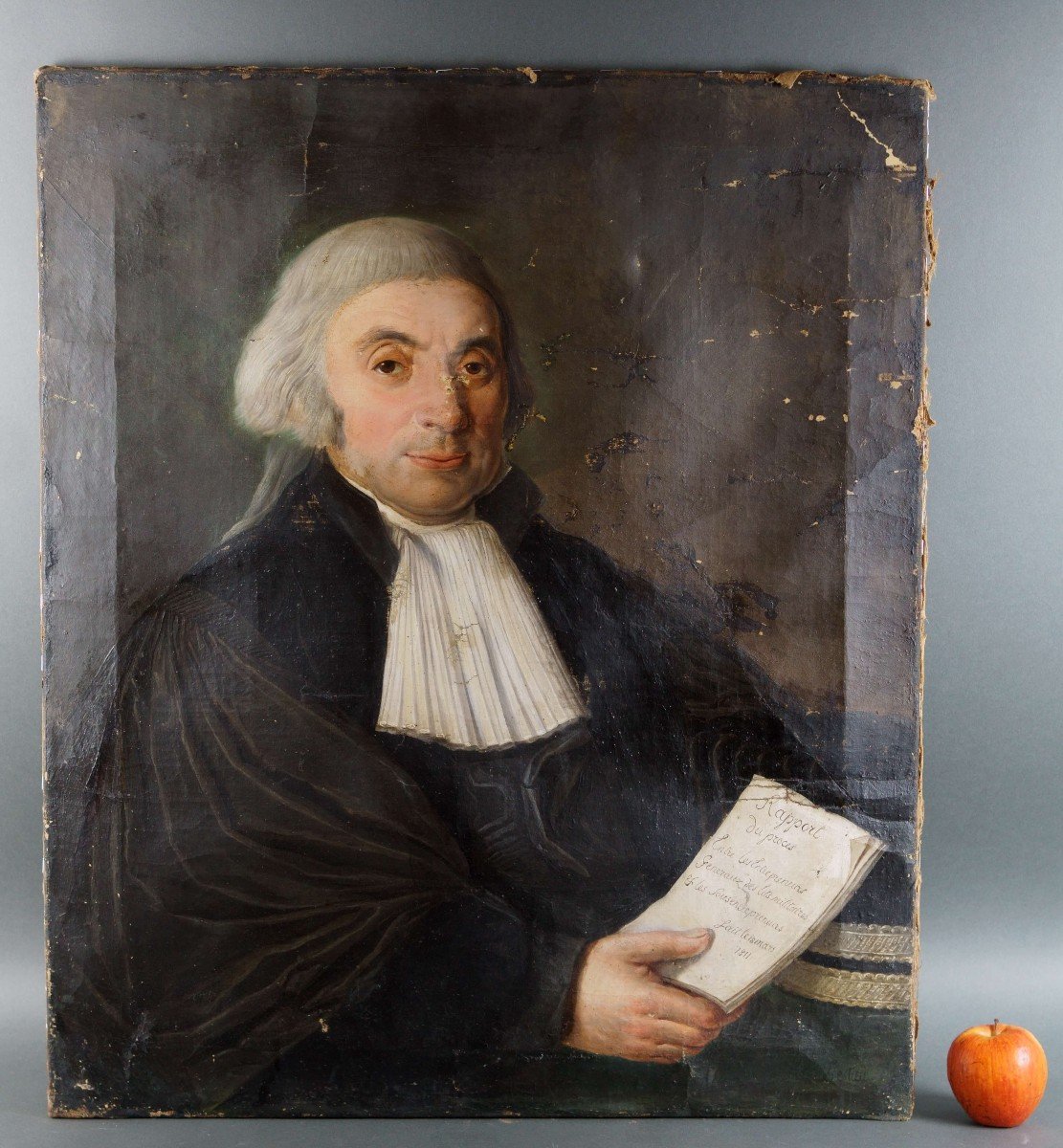 Early 19th Empire Period Magistrate Portrait Signed Jean-jacques Bestieu (1754-1842) 