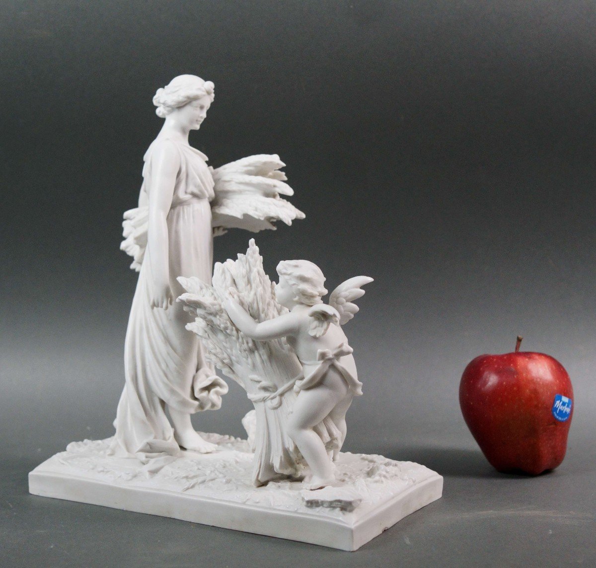 19th Sevres Allegorical Biscuit Groupe Neoclassical Style-photo-3