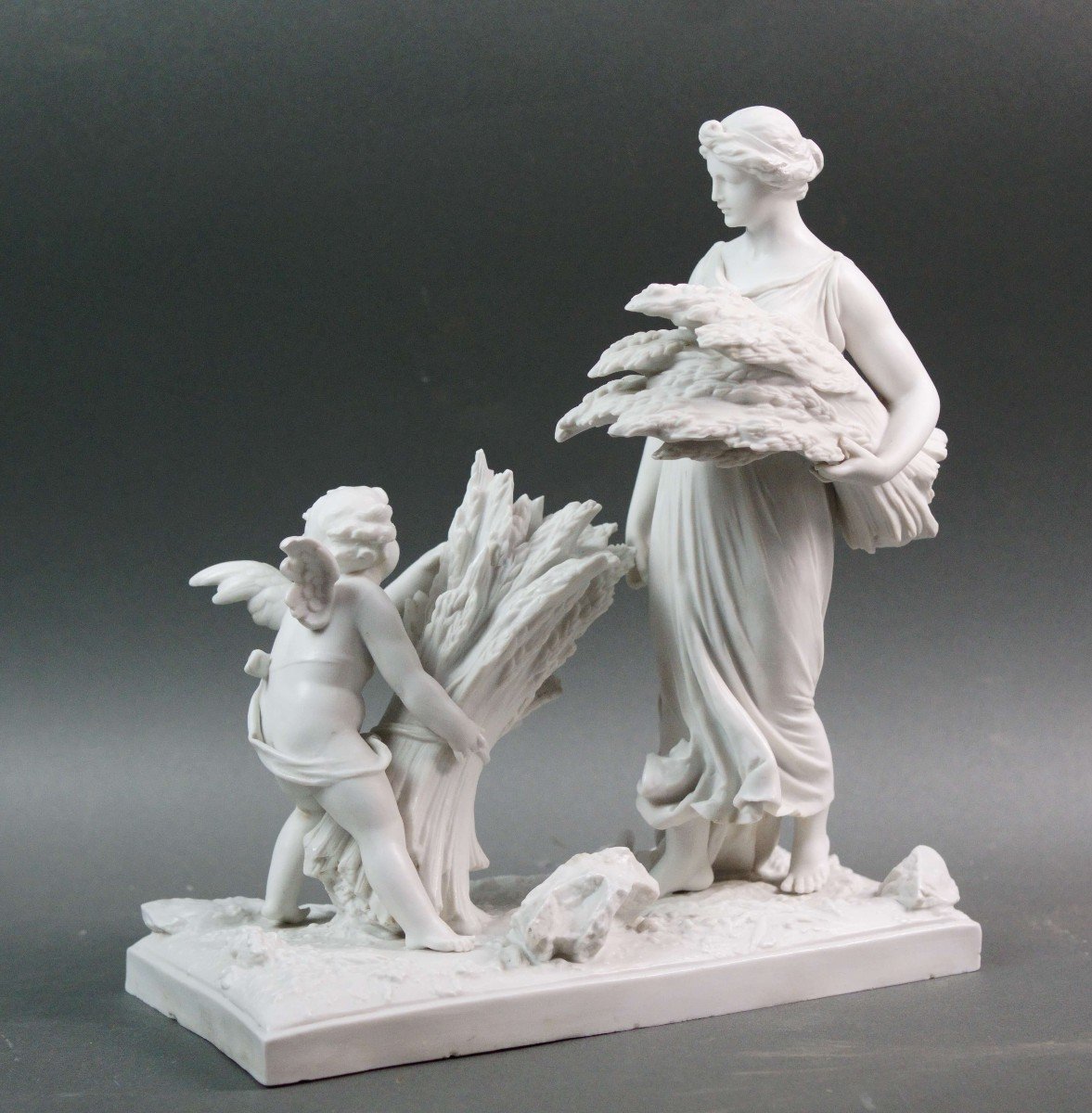 19th Sevres Allegorical Biscuit Groupe Neoclassical Style