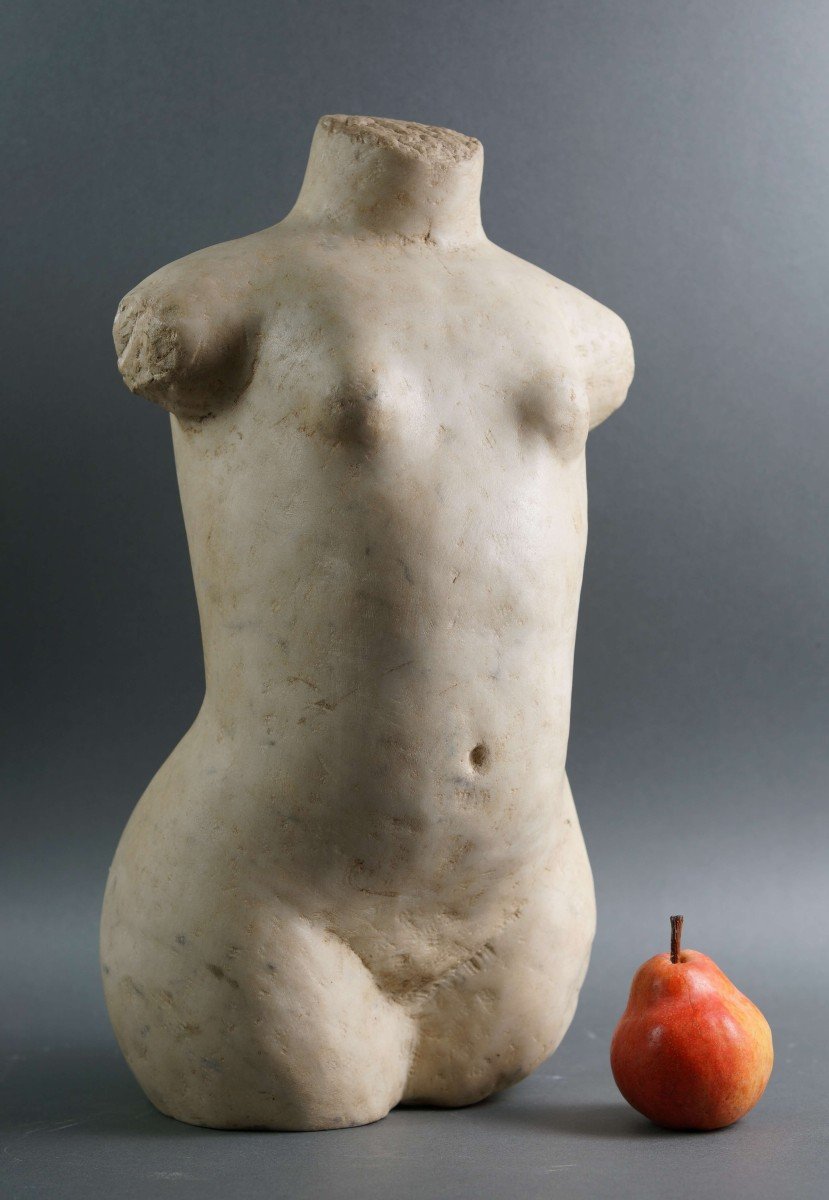 Early 20th Marble Torso Female Nude Modern School-photo-2