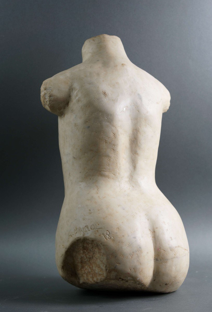 Early 20th Marble Torso Female Nude Modern School-photo-4