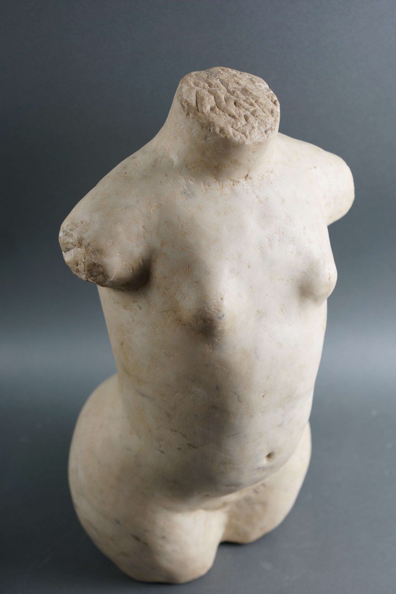 Early 20th Marble Torso Female Nude Modern School-photo-2