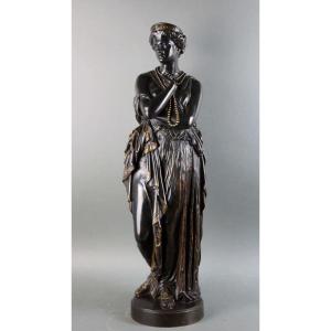 Auguste CLESINGER - Ferdinand BARBEDIENNE Hélène De Troie Grande Sculpture En Bronze