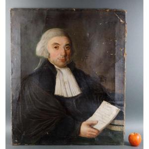 Early 19th Empire Period Magistrate Portrait Signed Jean-jacques Bestieu (1754-1842) 