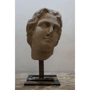 17th Italian Marble Head Of Alexander The Great