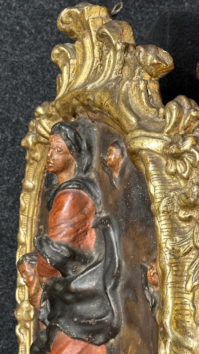 Bas-relief En Papier Mâché "immaculée Conception", Louis XIV.-photo-5