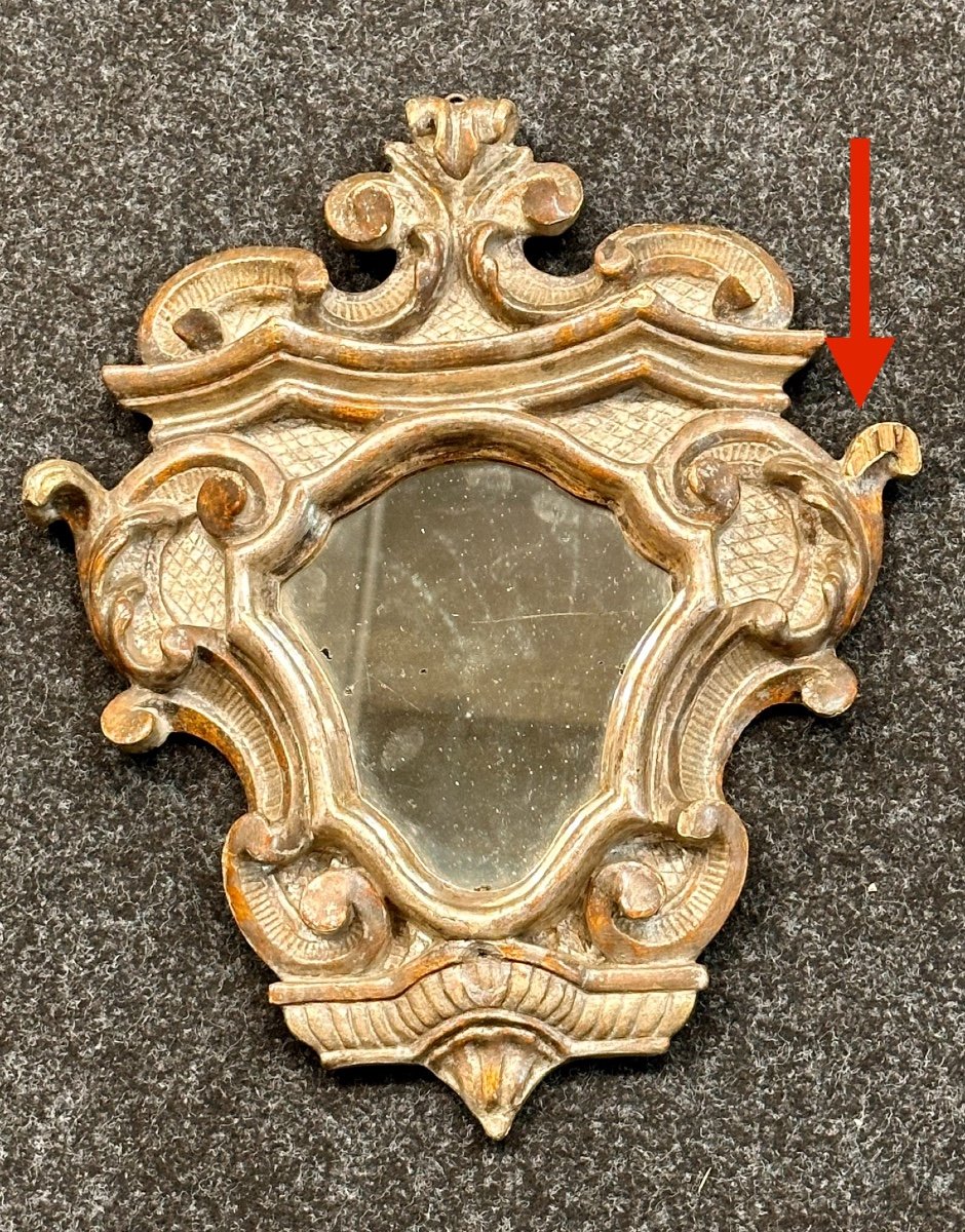 Paire De Petits Miroirs En Argent -  XVIIIème Siècle -photo-3