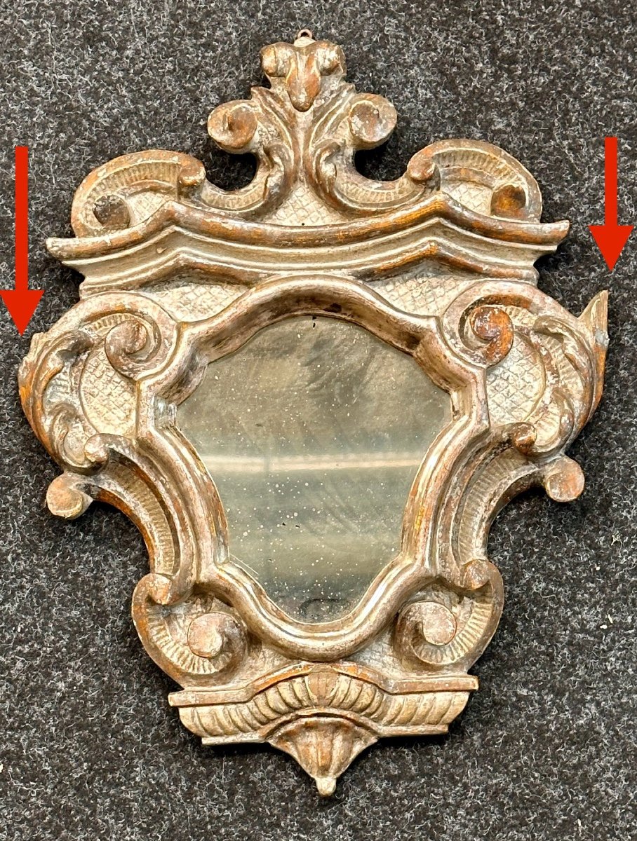 Paire De Petits Miroirs En Argent -  XVIIIème Siècle -photo-4