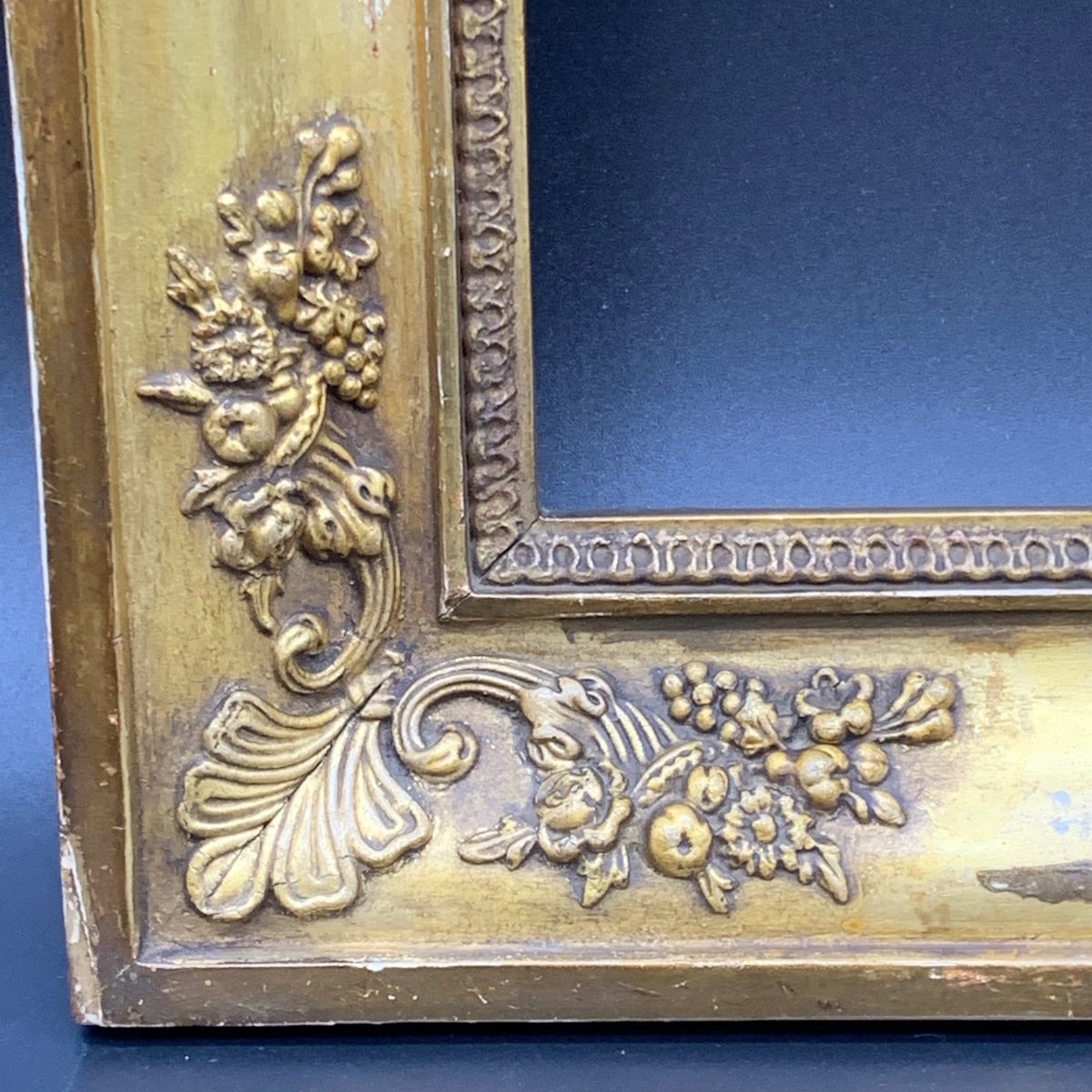 Empire Frame In Golden Wood - XIX Century-photo-1
