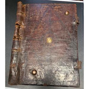 Binding, Wood And Leather Covering, Metal Studs - 16th Century