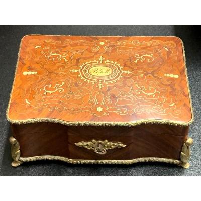 Inlaid Jewelry Box, Box - 19th Century