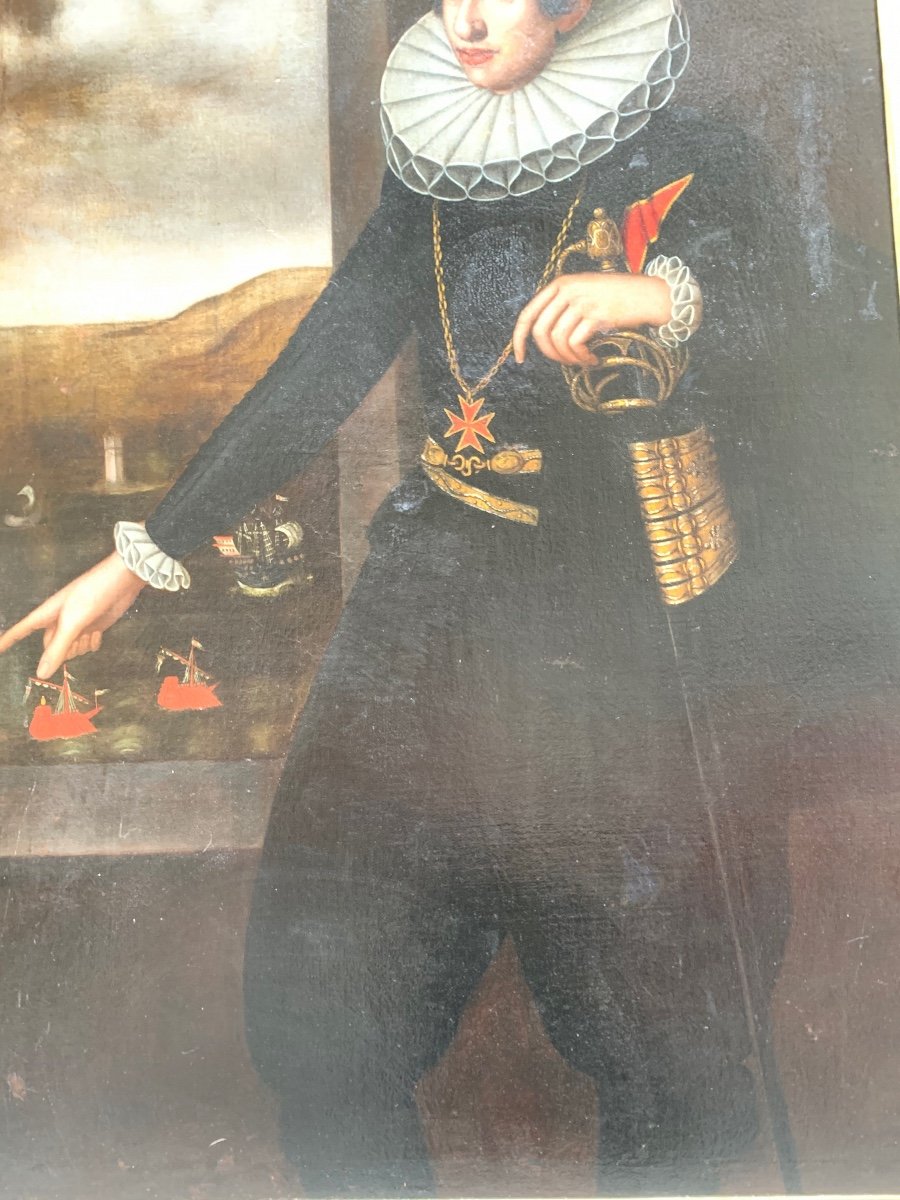 Circa 1620. Grand Duke Cosimo II Medici, Knight Of The Order Of Santo Stefano-photo-5