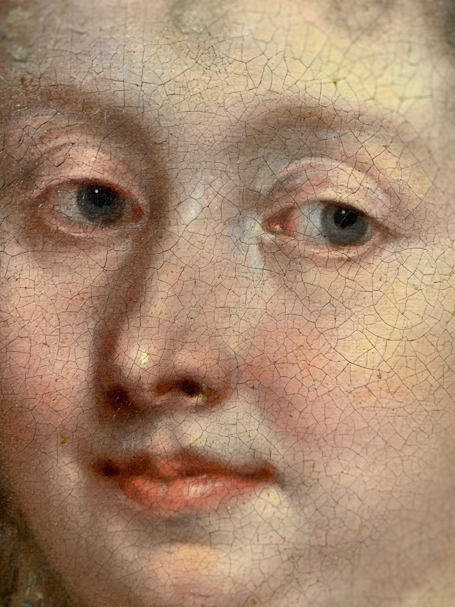 Louis Ferdinand Elle Jr. (paris, 1612-1689),, Portrait Of A Woman. Around 1680-photo-3