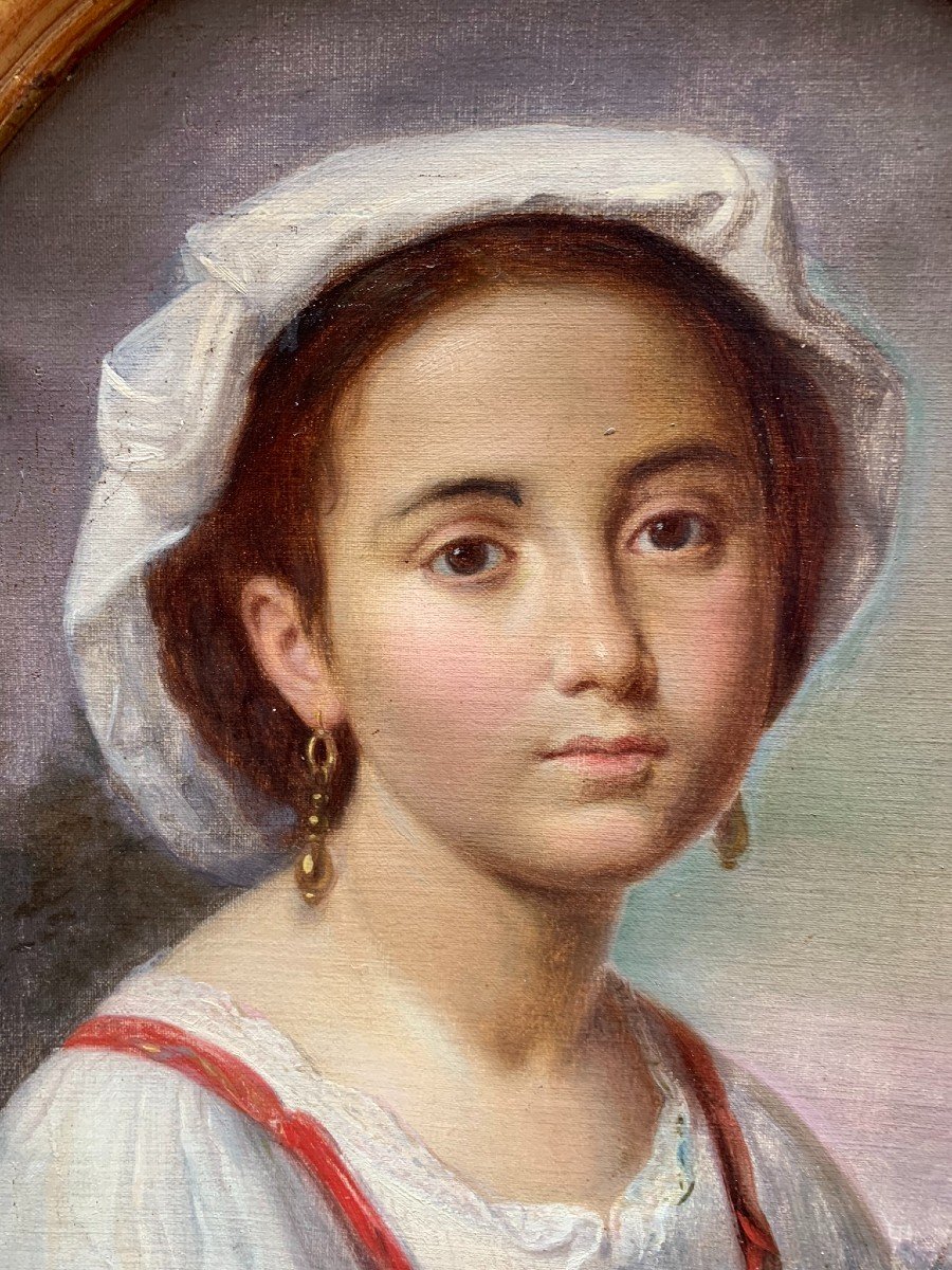 Portrait Of A Young Italian Woman In Traditional Ciociara Costume, Mid-19th Century.-photo-3