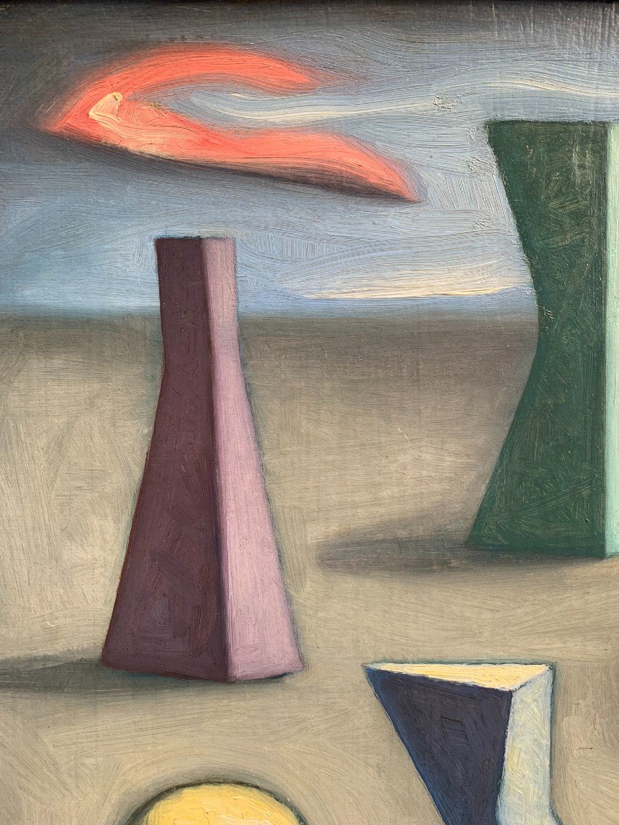 Composition II - Corps Flottants, Daté 1952, Gianpaolo Lazzaro (Padoue, 1911 – Milan, 1977)-photo-8