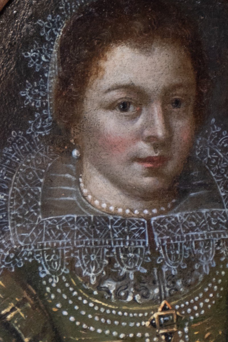 Portrait Présumé D’amalia Von Solms, Cercle De Michiel Jansz Van Miereveld (1567-1641) -photo-2