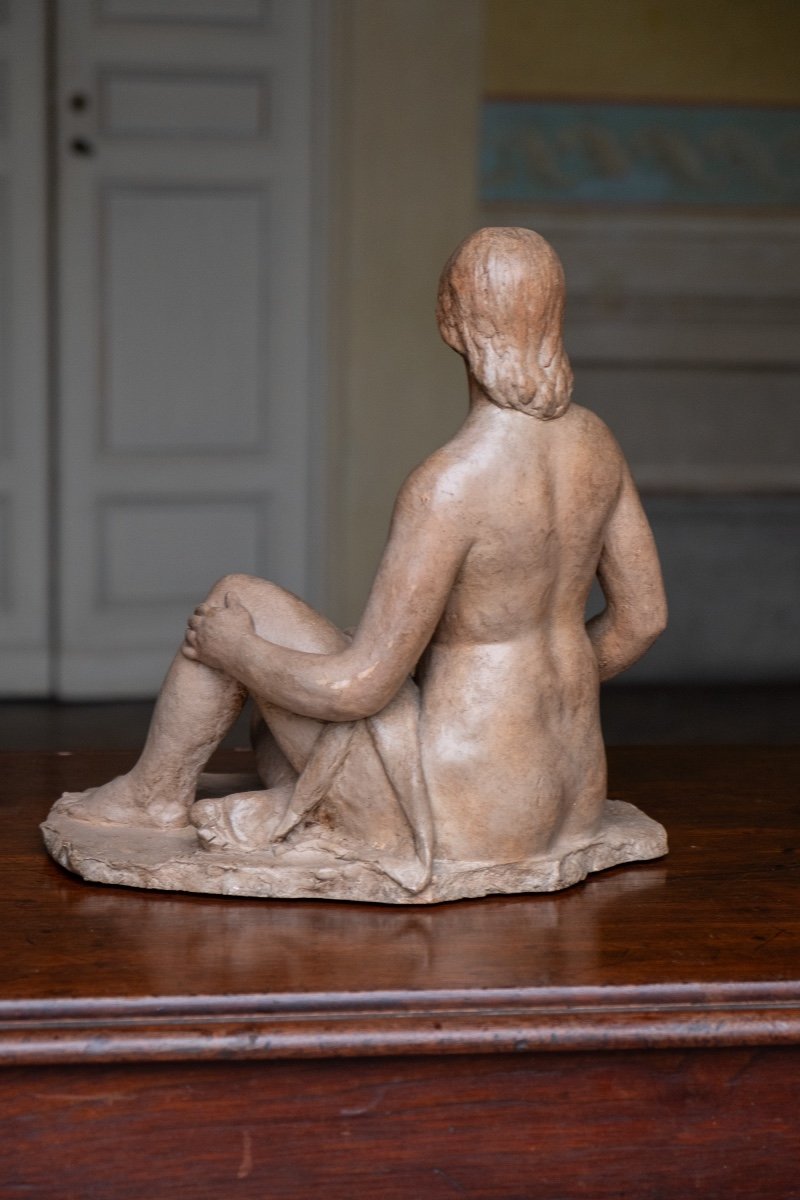 Seated Female Nude, Circa 1930-1940, Giorgio Rossi (1894–1981), Tuscan Sculptor -photo-4