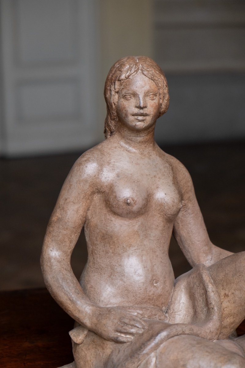 Seated Female Nude, Circa 1930-1940, Giorgio Rossi (1894–1981), Tuscan Sculptor -photo-3