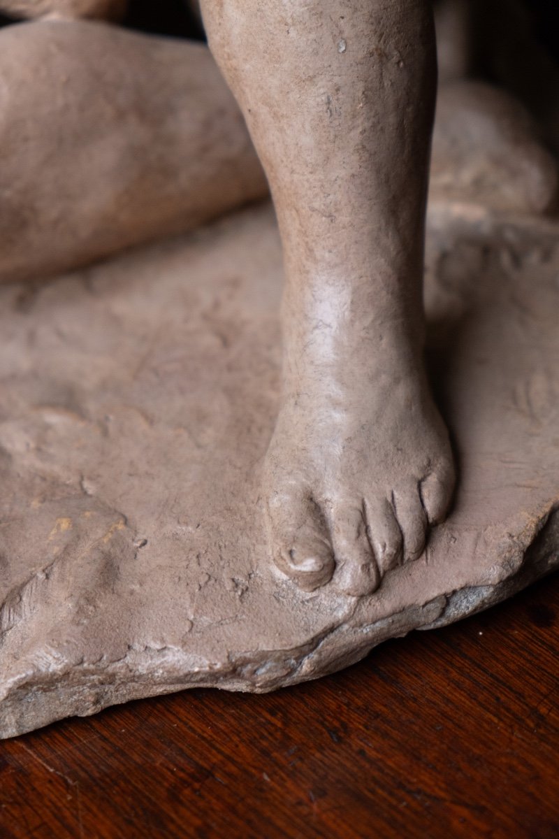 Seated Female Nude, Circa 1930-1940, Giorgio Rossi (1894–1981), Tuscan Sculptor -photo-4