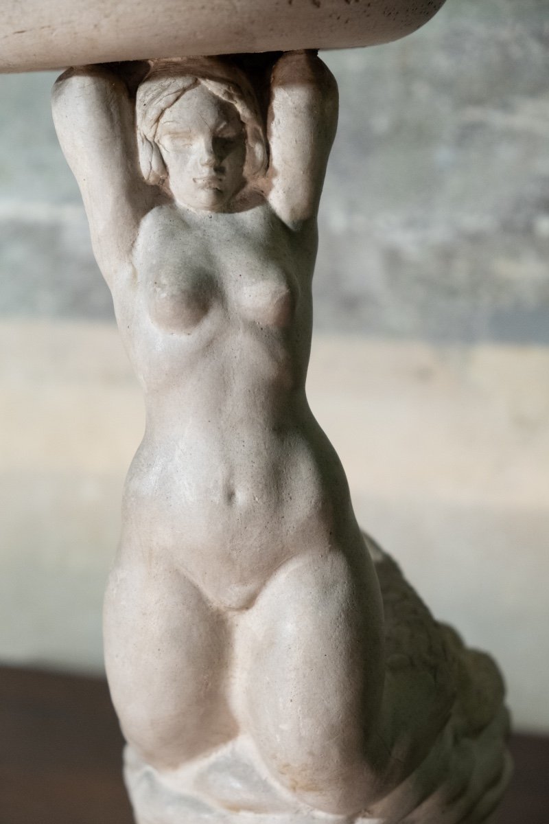 Mermaid, Circa 1930-1940, Giorgio Rossi (1894–1981), Tuscan Sculptor-photo-4