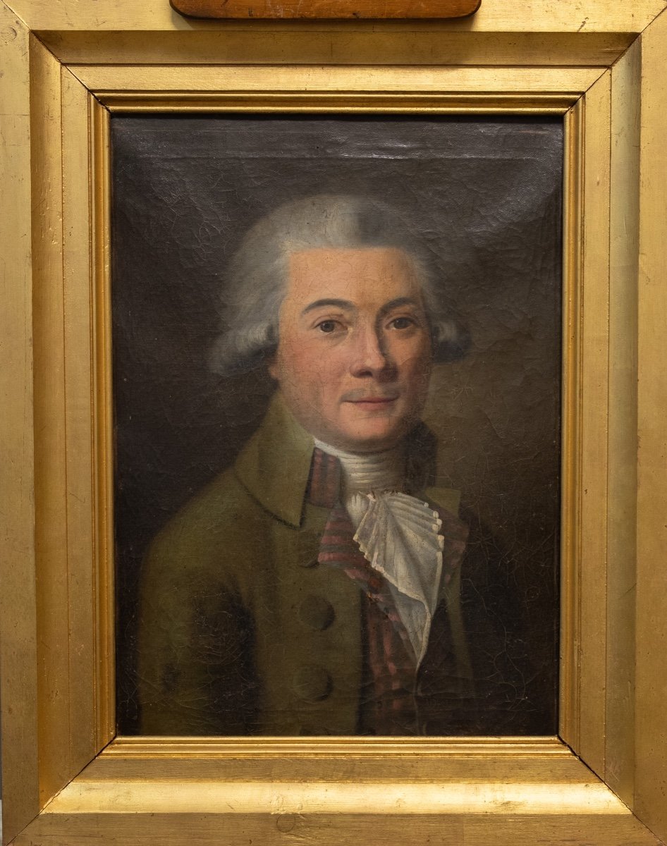 Portrait D’homme Avec Gilet à Rayures, Vers 1770-1780