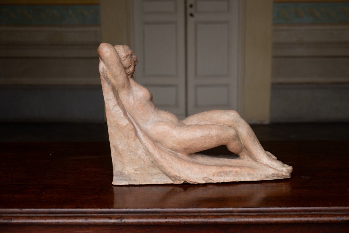 Femme Allongée, vers 1930-1940, Giorgio Rossi (1894–1981), sculpteur toscan.-photo-4