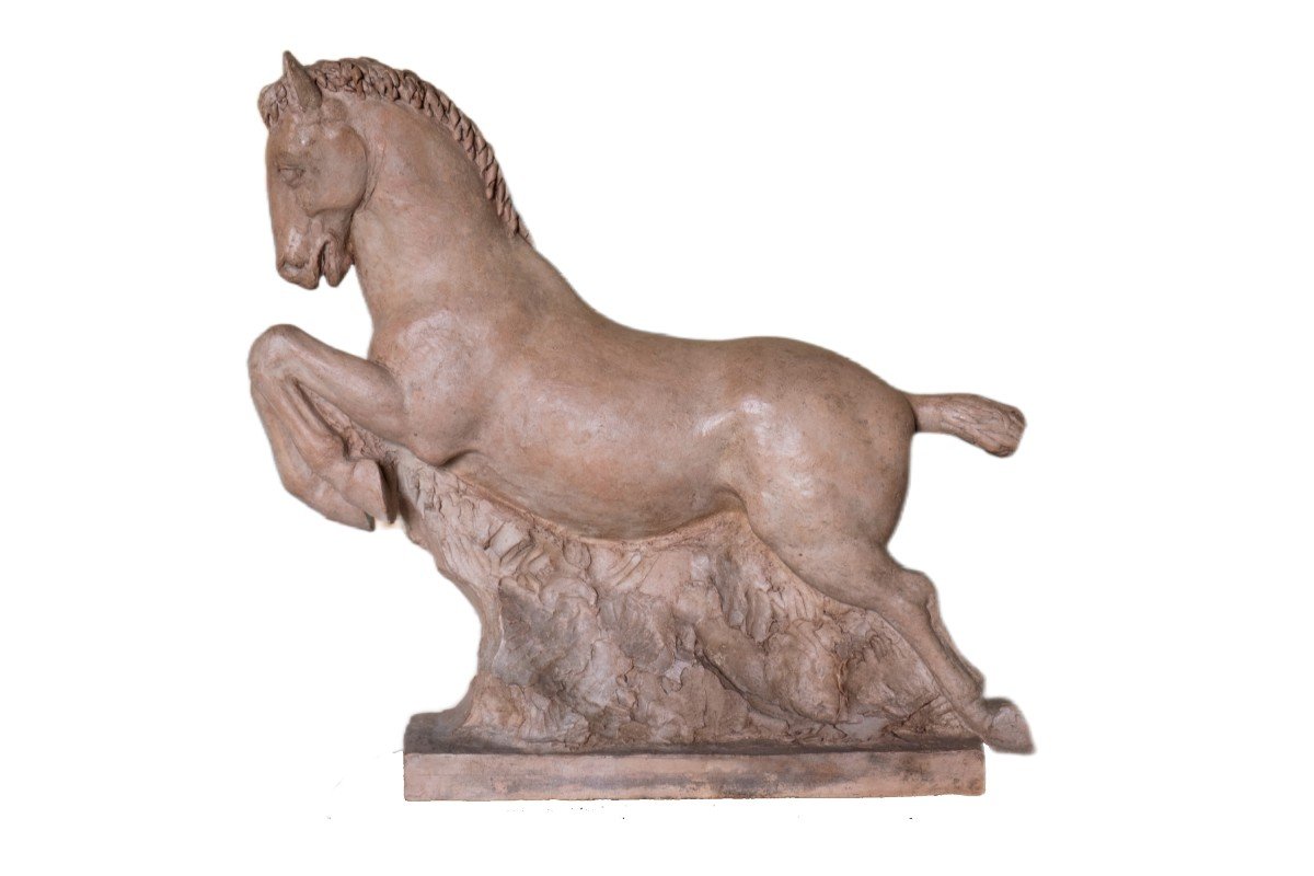 Terracotta Galloping Horse, Circa 1930-40, Giorgio Rossi (1894–1981).  Circa 1930-40 -photo-3