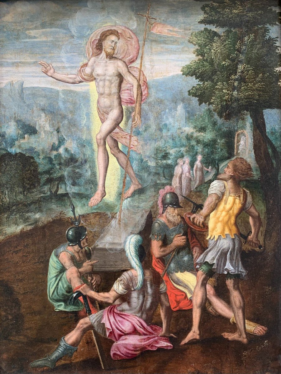 Résurrection Du Christ. Atelier Du Maître Du Fils Prodigue / Jan Mandijn (1500-1560)