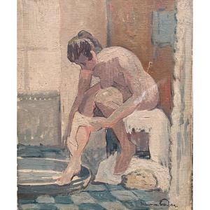 Nu Féminin Post-impressionniste De Maurice Barbey (1880-1939) - Années 1920-1930