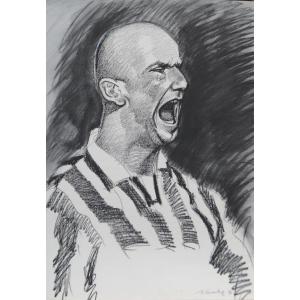 Gianluca Vialli - Juventus Football Legend, Uefa Champions League 1994-95 - The Roar Of Victory