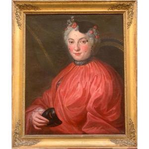Lady In Carnival Costume, Mask, Mouches And Tremblants – C. 1730, Circle Of C.-a Coypel