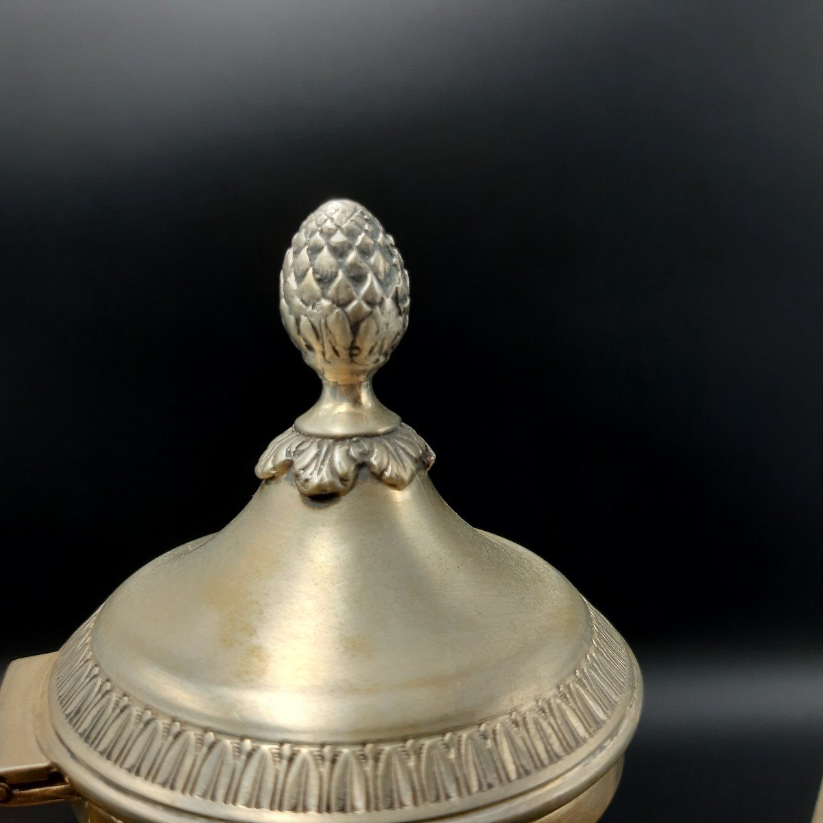 Three-piece Service In 800 Silver From The Mid-20th Century.-photo-6