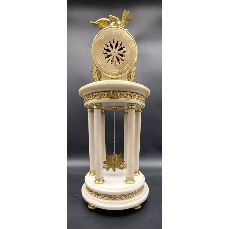 Napoleon III Bronze And Marble Clock-photo-4