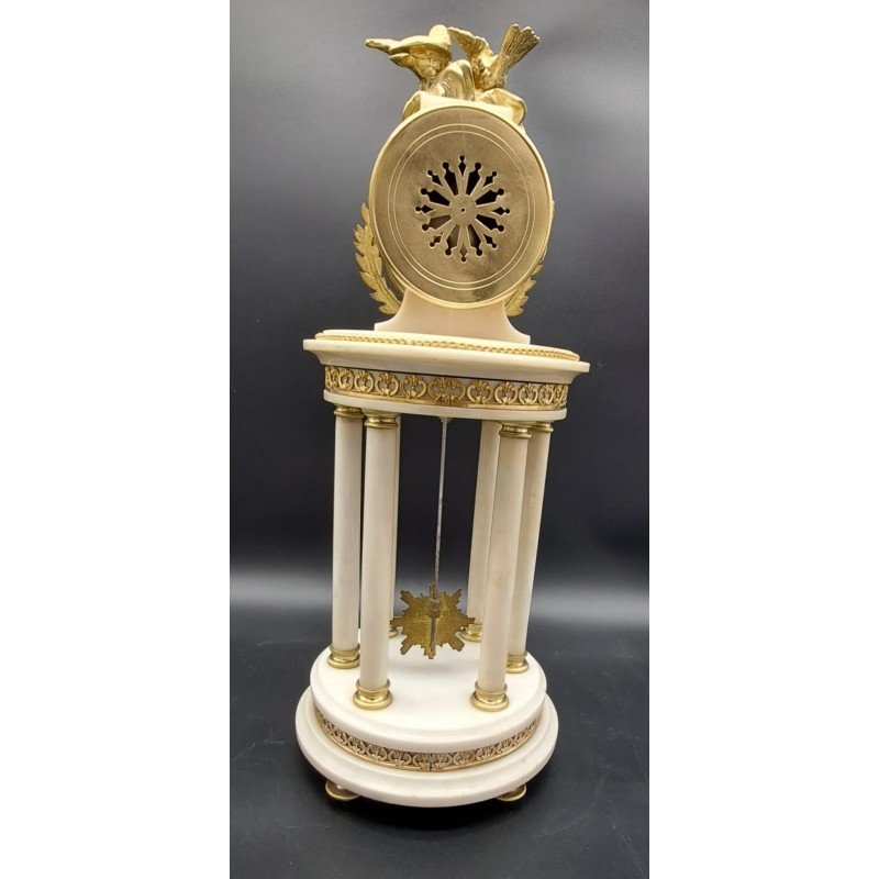 Napoleon III Bronze And Marble Clock-photo-3