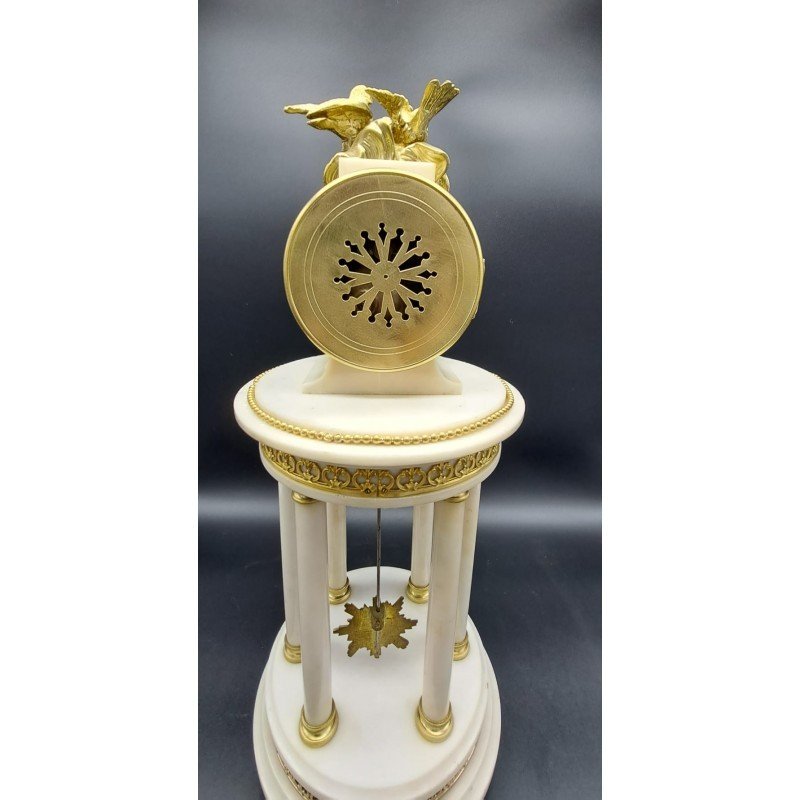 Napoleon III Bronze And Marble Clock-photo-6