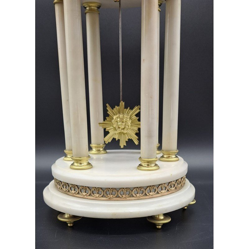 Napoleon III Bronze And Marble Clock-photo-8