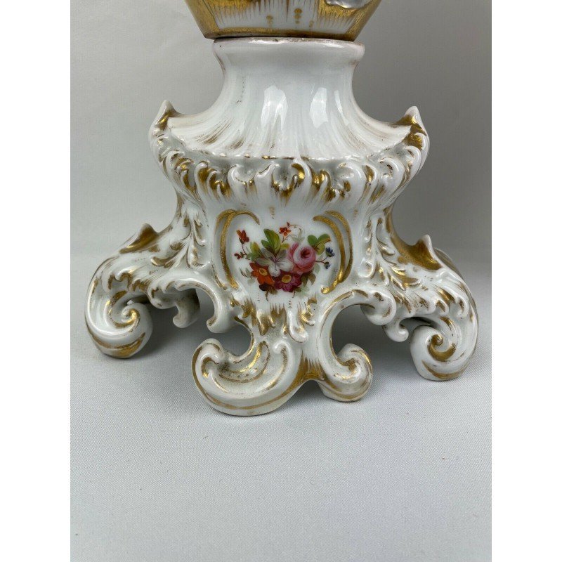 Paire De Vases En Porcelaine Française d'époque Louis-philippe-photo-3