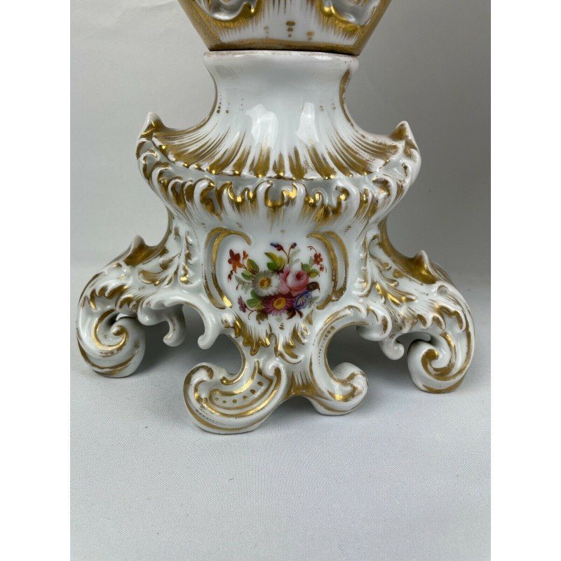 Paire De Vases En Porcelaine Française d'époque Louis-philippe-photo-1