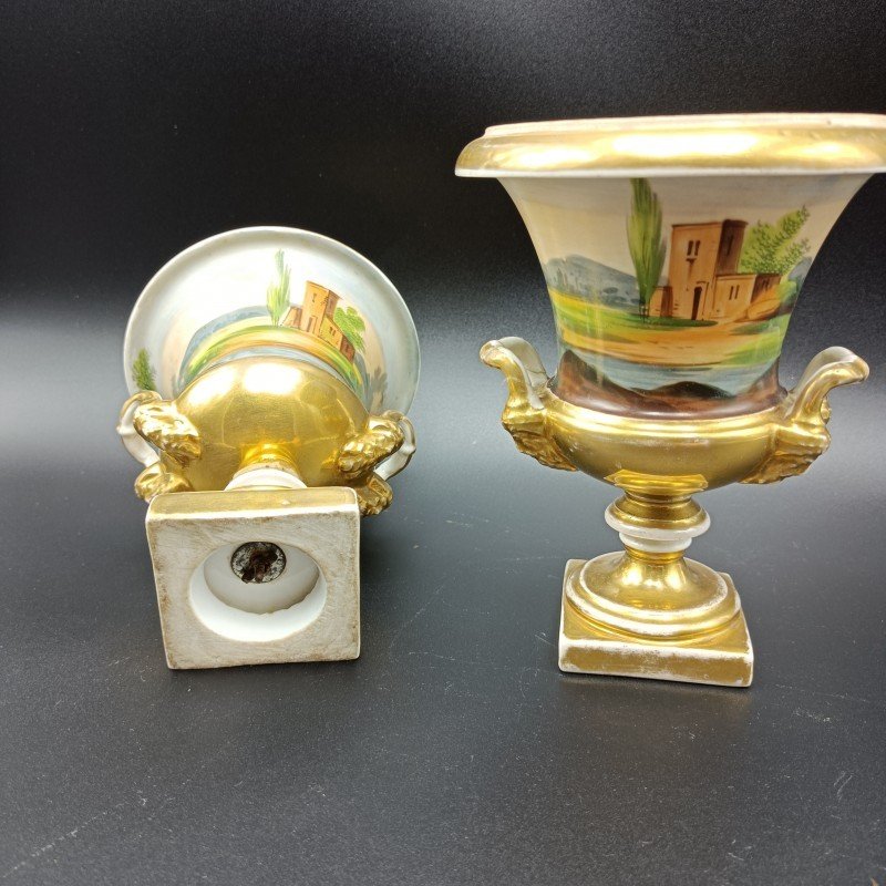 Pair Of Porcelain Vases Paris 19th Century-photo-6