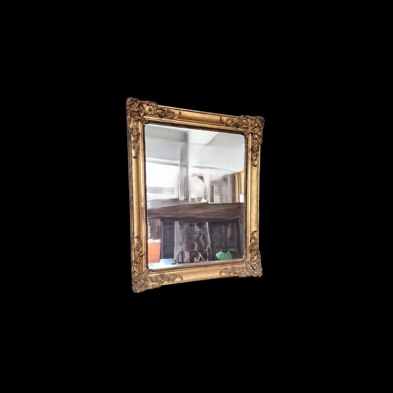 Antique Gilded Mirror From The Second Half Of The 19th Century-photo-1