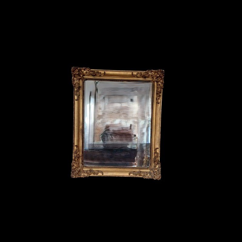 Antique Gilded Mirror From The Second Half Of The 19th Century-photo-7