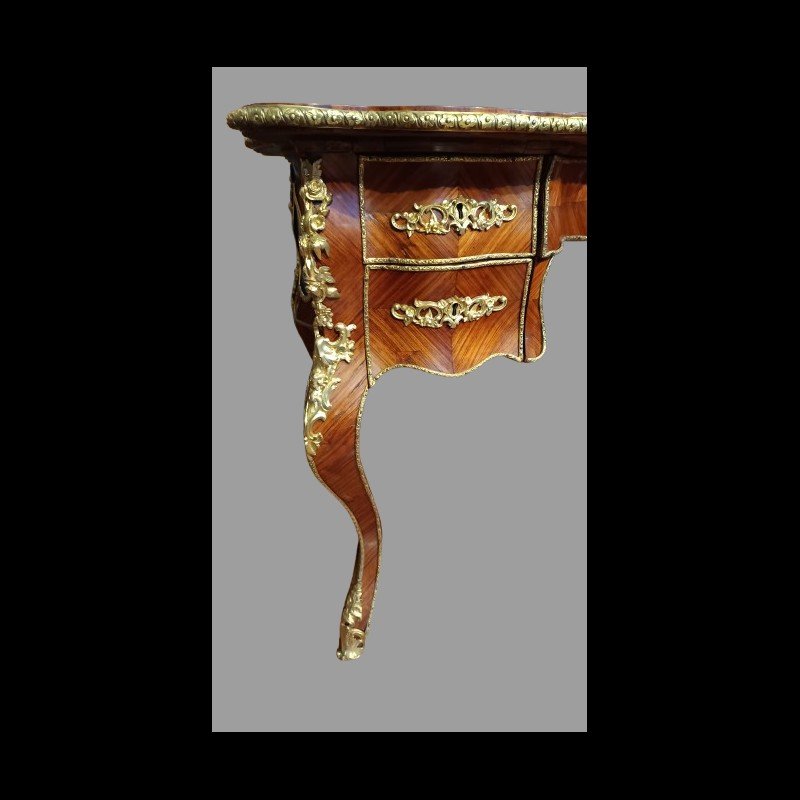 Bureau Louis XV De La Première Moitié Du 19e Siècle-photo-2